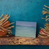 詩篇23主は私の羊飼いのクリスチャンビーチ フォトプラーク (側面)