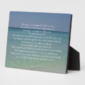 詩篇23主は私の羊飼いのクリスチャンビーチ フォトプラーク (側面)