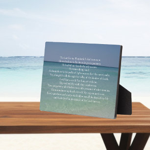 詩篇23主は私の羊飼いのクリスチャンビーチ フォトプラーク