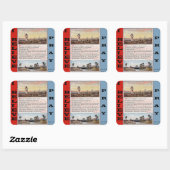 詩篇23主は私の羊飼いのステッカー スクエアシール (シート)