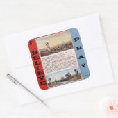 詩篇23主は私の羊飼いのステッカー スクエアシール (封筒)