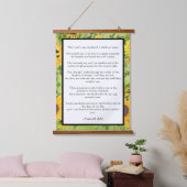 詩篇23主は私の羊飼いのヒマワリ 吊り下げ型タペストリー (寝室)