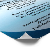 詩篇23主は私の羊飼いのポスター ポスター (角)