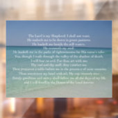 詩篇23主は私の羊飼いの美しいビーチ ウィンドウサイン (シート2)