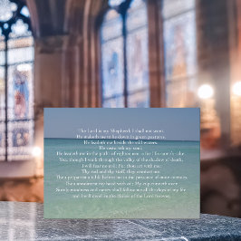 詩篇23主は私の羊飼いの美しいビーチ カード