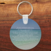 詩篇23主は私の羊飼いの美しいビーチ キーホルダー (正面)