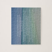 詩篇23主は私の羊飼いの美しいビーチ ジグソーパズル (縦)