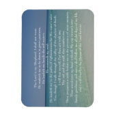 詩篇23主は私の羊飼いの美しいビーチ マグネット (縦)