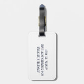 詩篇23主は私の羊飼いの美しいビーチ ラゲッジタグ (裏面縦)