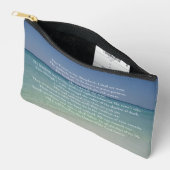 詩篇23主は私の羊飼いの聖書の聖句ビーチ アクセサリーポーチ (見開き)