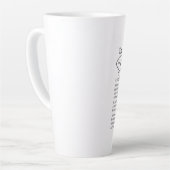 詩篇23主は私の羊飼いの花 カフェラテマグ (左アングル)