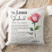 詩篇23主は私の羊飼いの花 クッション (ブランケット)