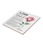 詩篇23主は私の羊飼いの花 タイル (側面)