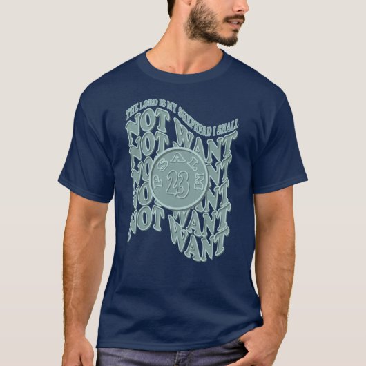 詩篇23主は私の羊飼いのTシャツ Tシャツ (正面)