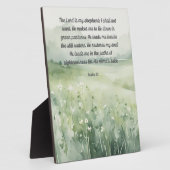 詩篇23主は私の羊飼い8x10アートサイン フォトプラーク (側面)