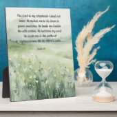 詩篇23主は私の羊飼い8x10アートサイン フォトプラーク (側面)