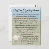 詩篇23主は私の羊飼い、アイルランドの野である ポストカード (正面/裏面)