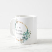 詩篇23主は私の羊飼い、聖なる書物、 経典 コーヒーマグカップ (正面左)