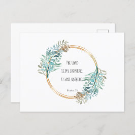 詩篇23主は私の羊飼い、聖なる書物、 経典 ポストカード