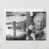 詩篇23写真クロスライフのお祝い葬儀 招待状 (正面)