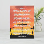 詩篇23夕焼け十字架 命の祝祭 終儀式 招待状 (スタンド正面)