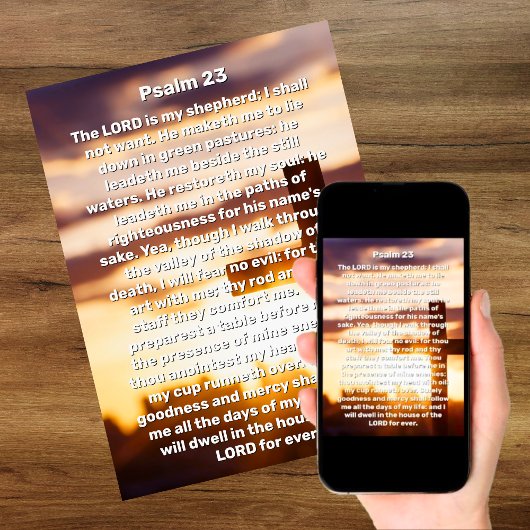 詩篇23章 十字架 生命の祝祭 追悼式 招待状