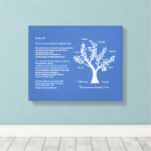 詩篇23篇と系図 キャンバスプリント (インサイチュ (ウッドフロア))