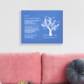 詩篇23篇と系図 キャンバスプリント (インサイチュ (リビング))