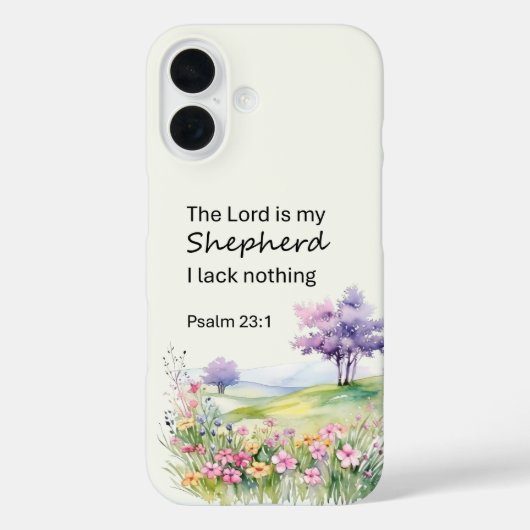詩篇23篇 水辺の花々 Case-Mate iPhoneケース (裏面)