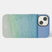 詩篇23篇 聖書の詩 モノグラム ビーチ iPhoneケース (裏面横)
