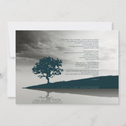 詩篇23編 主は私の羊飼い Postcard (正面)