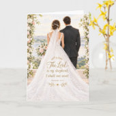 詩篇23編 結婚お祝いカード カード (黄色い花)