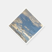 詩篇23美しいキリスト教聖書聖句カスタム聖句 スタンダードカクテルナプキン (角)