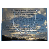 詩篇23美しい聖書聖句クリスチャン ラージペーパーバッグ (正面)