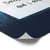 詩篇23聖書的引用文 ポスター (角)