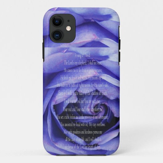 詩篇23芸術 – 主は私の羊飼いのフローラ Case-Mate iPhoneケース (裏面)