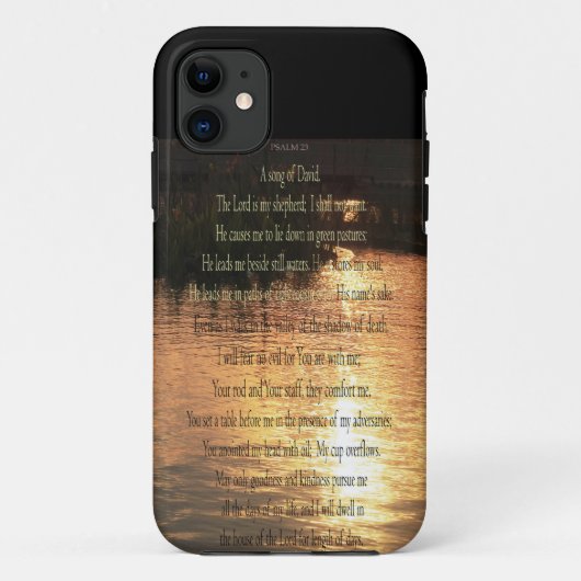 詩篇23芸術 – 主は私の羊飼いのフローラ Case-Mate iPhoneケース (裏面)