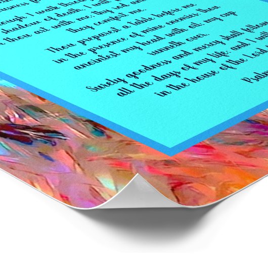 詩篇23詩篇 ポスター (角)