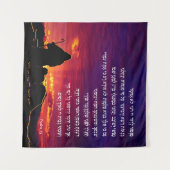 詩篇23語 – ヘブライ語 タペストリー (正面(横))