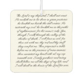 詩篇23 – カーフレッシュナー (正面)