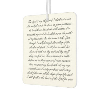 詩篇23 – カーフレッシュナー