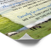 詩篇23 – 主はわたしの羊飼いだ ポスター (角)