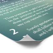 詩篇23 – 主は私の羊飼いだ ポスター (角)