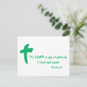 詩篇23：主は私の羊飼いだ ポストカード (スタンド正面)