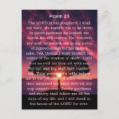 詩篇23 主は私の羊飼いである 日没の情景 ポストカード (正面)