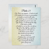 詩篇23 主は私の羊飼い、聖書の名言 ポストカード (正面/裏面)