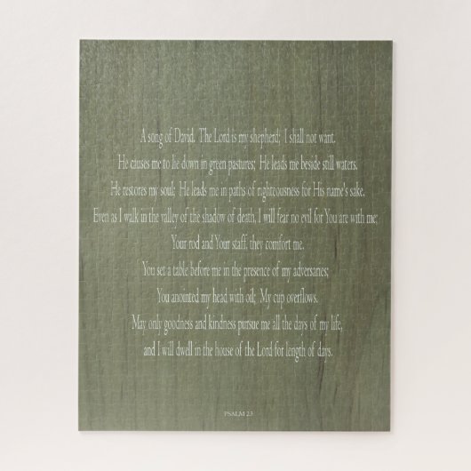 詩篇23，主，木柄， 520個，懸命パズル ジグソーパズル (縦)