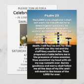 詩篇23 交差点 夕焼け 生の祝い 招待状 (正面/裏面)