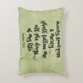 詩篇23、確かに善と慈悲の聖句 アクセントクッション (正面(垂直))