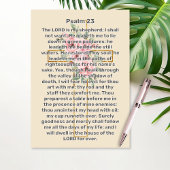 詩篇23 金クロス 生涯の祝い 葬儀 招待状
